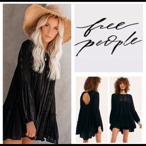 Free people kiss tunic black NWT